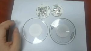 10pcs 6cm LED Acrylic Crystal Coaster Light LED Glass Coaster For Cocktail