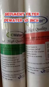 SEDIMENT FILTER 10 INCHI DEWATER FILTER (5 MIKRON)