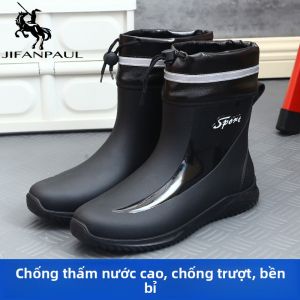 Giày Cao Su Nam JIFANPAUL Đi Mưa Chống Trượt Thoáng Khí Dùng Trong Nhà Bếp và Đi Câu Cá