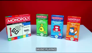 【Ready stock】Hasbro Monopoly  board Game Refresh Hasbro family Go Dice Token Line Up