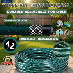 PVC Garden Hose Heavy Duty 10m 15m 20m 30m 40m with Spray Nozzle for Watering Car Wash Cleaning Flexible Durable Water Hose
