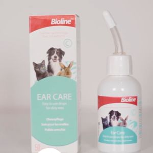 Ear Care 50ml - สุนัข แมว และ Bioline เสริมสร้างความสะอาดเก่าหู 50ml
