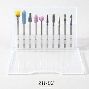 10pcs Diamond Nail Polishing Head Set Drill Bitsnail Russian Polishing Tools Milling Cutters for Removing Gel Varnish