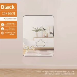 Trendy Simple Round-Corner Full-Length Mirror Home Use
