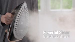 Panasonic 1.8L Anti-calc 2400w Steam Generator Iron for Quick Professional-level Ironing - Model: NI-GT200ASK / NI-GT200