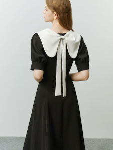Fansilanen Younger Peter Pan Collar Contrasting-Color Dress