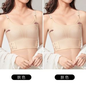 Sports Style Seamless Bralette Underwear for Women Flat Chest Shaping Vest Type Summer Essential Nylon Fabric All Seasons Use