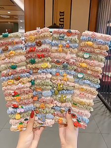 SG stock girls cute hair head rope band tie headdress rubber childrens baby accessories