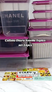 Food Kontainer Kalista OTARU SMOKE 14 Sealware Toples Bumbu Wadah Penyimpanan Kotak Penyimpanan Bumbu Kulkas MTW SH I18