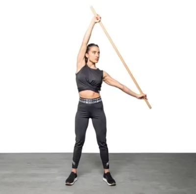 Gymnastic Yoga Pilates Stick Wooden Mobility Stick Wooden Bar