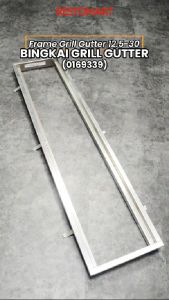 Frame Grill Gutter untuk Grill Gutter Double ECONA FRAME GG 12.5 30 Stainless (0169339)(F0)