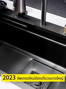 Homesoon ซิงค์ล้างจาน อ่างล้างจาน ชุดครัว ล้างจาน อ่างล้างจานสแตนเลส 1 ลุม พับได้ ซิงค์พร้อมก๊อกน้ำในตัว ซิ้งอ่างล้างจาน ซิงค์ล้างจานมีที่ล้างแก้ว ซิงค์ครัว ซิงค์สแตนเล