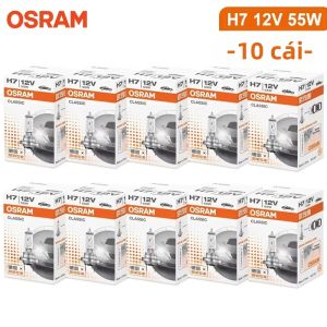 Osram | 10 Chiếc OSRAM H7 Halogen Bóng Đèn Pha 55W 12V 3200K PX26d Đèn Tự Động Cao Chùm Thấp Sương Mù Phụ Kiện Xe Hơi OEM