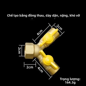Đầu Kết Nối Ống Gas Có Van Chuyển Đổi Cổng 13.5mm