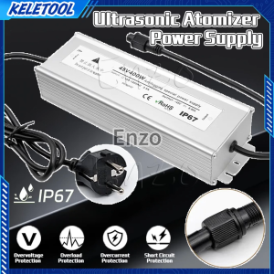 Ultrasonic Mist Maker Fogger Power Supply Automatic Protection Power Adapter Atomizer IP67Waterproof