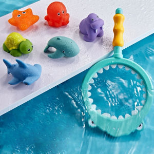 Bath Toys with Fishing Net Shark Fishing Play Set for Babies Kids Bathing Toys Gift Pool Party Toys for Kids