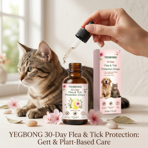 YEGBONG | Pet Flea & Tick Removing Drop Cleaning Skin Repel Fleas & Mites Refreshing Long-Lasting Protection Gentle Pet Pest Repellent Oil
