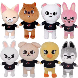 Bandai | 8pcs Anime Plush Toy Anime Cartoon Wandering Animal Fox Husky Plush Toy Childrens Toy Anime Plush Pendant Birthday Gift