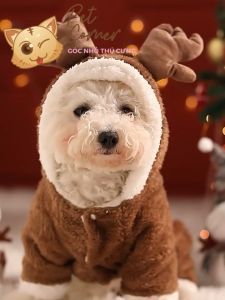 Áo tuần lộc cho thú cưng - Áo noel giáng sinh cho chó mèo