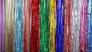 Partybaloon Tirai Rumbai Ulang Tahun Metalik | Rumbai Ulang Tahun