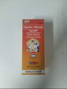 New Packaging Papi MVP MULTIVITAMINS SYRUP VANILLA FLAVOR FOR PETS 120ML