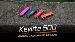 ACEBEAM KEYLITE 500 USB-C Keychain light flashlight torch safety EDC portable waterproof bright premium everyday carry
