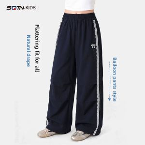 SQTN.KIDS | Autumn Waterproof and Stain-Resistant Girls Pants