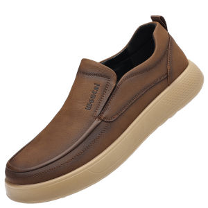 NUDANLAI | Autumn Leather Breathable Soft Bottom Mens Business Bean Shoes