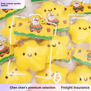 Cute Star Keychain Plush Bag Charm Student Gift Doll Lovely Star Shaped Soft Toy Bag Accessory Perfect for Students And Fans