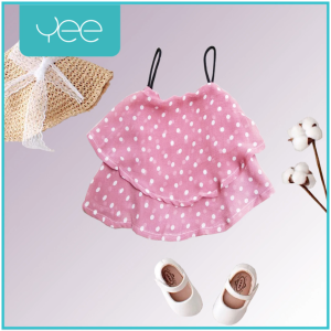 Yeeshop เสื้อผ้าเด็กผู้หญิงสายเดี่ยว สไตล์ญี่ปุ่น หลากสี หลายลาย ไซส์ 73#/6-12เดือน 80#/12-18เดือน 90#/18-24เดือน 100#/2-3ปี (1103)