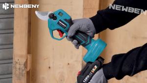 NEWBENY 1800W Brushless Electric Pruner 4 Gears Cordless Handheld Shrub Tree Scissors Garden Cutting Tool For Makita Battery Pin