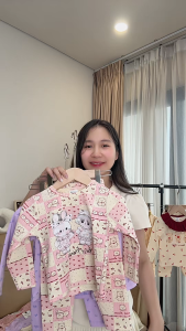 Combo 2 Bộ Thu Đông Bé Gái Họa Tiết Thỏ Hồng Xinh Xắn 8 ~ 21kg - KimKim Kids