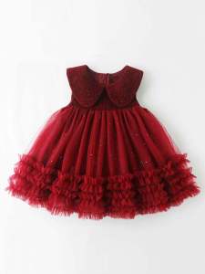 Girls Sundress Autumn and Winter Clothing Vest Skirt New Arrival Fashionable Princess Dress Childrens Gauze Dress Baby Tulle Tutu Dress
