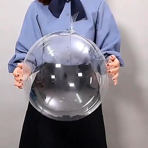 50Pcs Clear Inflatable 18-24 Inch Transparent Bobo Bubble Balloon Set Party Decoration Needs