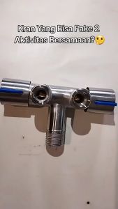 STOP KRAN 1/2 STAINLESS SUS 304 CABANG KERAN CLOSET DUDUK