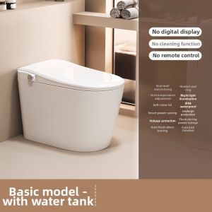 Smart Automatic Flip-cover Instant Heating Siphonic Toilet with Tank