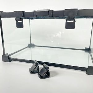 Nomoy Pet Reptile Glass Tank Cage Enclosure YL-07 30*20*20cm (Free 2 pcs Anti escape buckle lock)