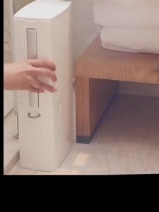 Trash Washroom Bedroom Narrow Bin Stylish Narrow Slim Toi slit brush for trash can Waste Bin/Rubbish