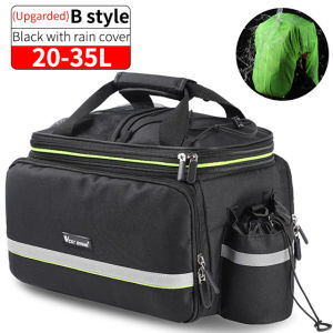 WEST BIKING 3 in 1 Waterproof Bike Trunk Bag MTB Road Bicycle Bag Large Capacity Travel Luggage Carrier Saddle Seat Panniers