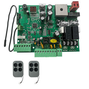 Output DC12V 24V Swing Gate Control Board Connect Backup Battery or Solar System with Remote Control Amount Optional