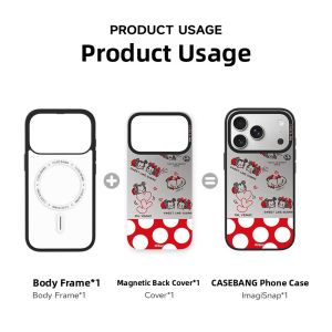CASEBANG l Removable Magnetic Back Cover for iPhone 17 Pro Max/17 Pro/16/15