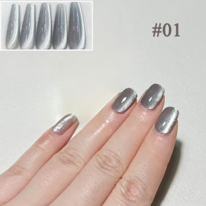 ยาทาเล็บเจลแม่เหล็กสีเขียวมรกต 1 ชิ้น ยี่ห้อ ZH รุ่นใหม่ เนื้อเจลเย็น ประกายเงางาม ผงแม่เหล็กความหนาแน่นสูง วัสดุทำเล็บคุณภาพเยี่ยม