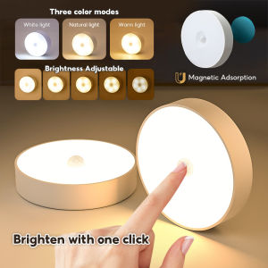USB Rechargeable Touch Sensor LED Night Light Wall Decoration Bedroom Night Lamp Kitchen Cabinet Lights Child Nightlight