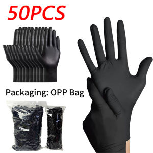 Multi-Pack Disposable Nitrile Gloves Durable PVC Home Nail Art Hair Dyeing Painting & Pet Bathing Cleaning Gloves Sizes S/M/L/XL