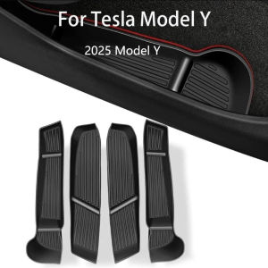 Door Side Storage Box Front Rear Door Handle Armrest Tray Organizer for Model Y 2025 Car Accessories
