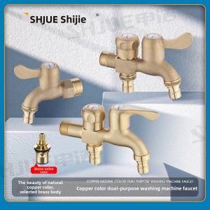 Copper Heavy-Duty Anti-Explosion Frost-Resistant Quick-Open One In Two Out Faucet