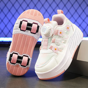Retractable Wheel White Girls Heelys Roller Skates