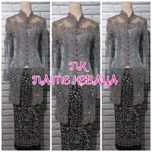 set kebaya pesta kebaya payet buat lamaran + longyorso dan rok batik