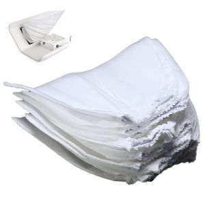 Túi Thay Thế Máy Hút Bụi Đa Năng Chất Liệu Vải Dệt Trắng Dùng Cho Tiệm Làm Đẹp Dụng Cụ Vệ Sinh Làm Móng 10 Cái/20 Cái