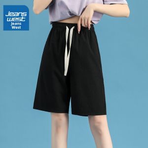 Jeanswest | Quần Short Nữ Mát Mẻ Lỏng Rộng Nhanh Khô Chất Liệu Kẻ Sọc Đá